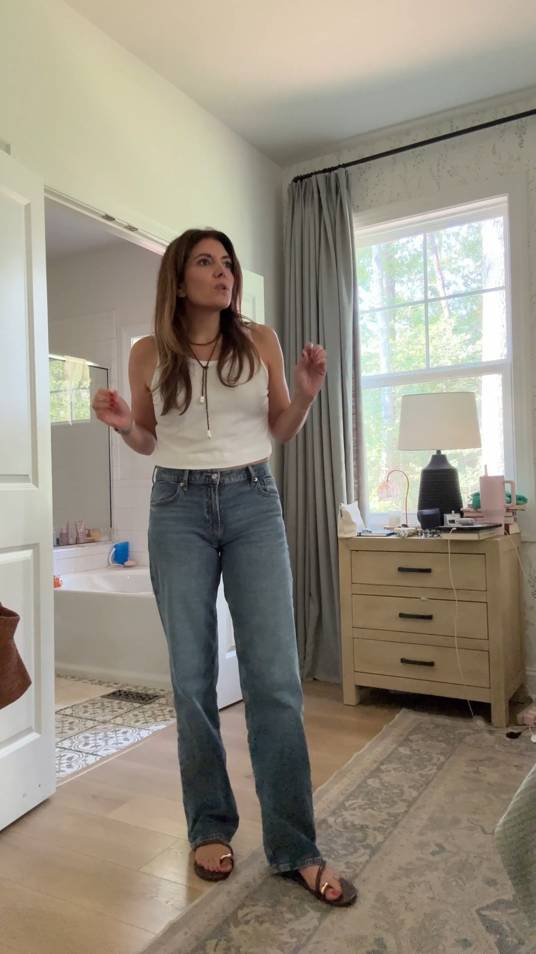 My favorite gap jeans on sale! I’m 5’7” in a size 4 tall length.

#LTKOver40 #LTKTall #LTKSaleAlert