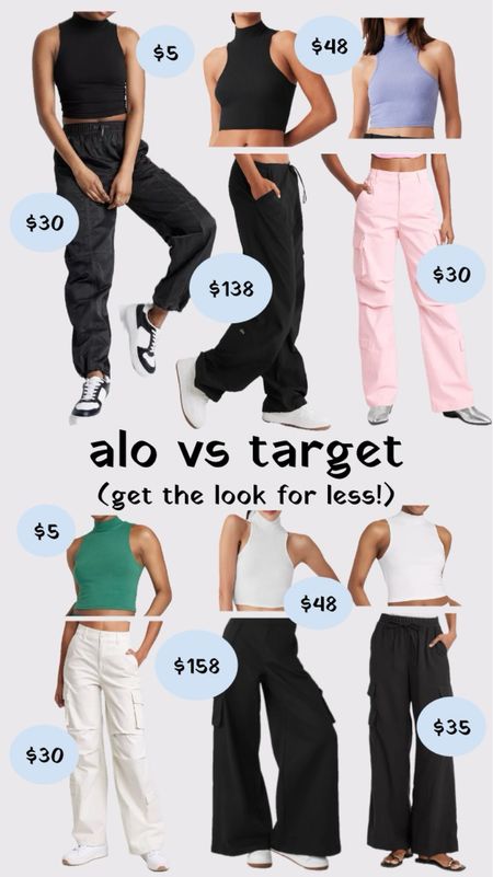 Get the Look for less! Linking up these adorable alo yoga looks and similar target looks for you! 
……………….
carog pants alo yoga dupe alo dupe alo pants alo tank racerback tank tank under $10 tank under $5 tank under $50 workout tank workout pants travel look travel outfit vuori dupe alo dupes satin cargo pants wide leg cargo pants joggers cargo joggers mock neck tank high neck tank ribbed tank cropped tank baby tee baby tank summer look summer outfit summer trends cargos under $50 cargos under $30 pink cargos cream cargos black cargos plus size tanks plus size cargo pants spring trends spring outfits cropped tanks target new arrivals alo new arrivals alo bestsellers wild fable cargos 

#LTKplussize #LTKfitness #LTKtravel