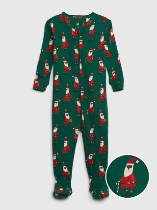 babyGap 100% Organic Cotton Santa PJ One-Piece | Gap (US)