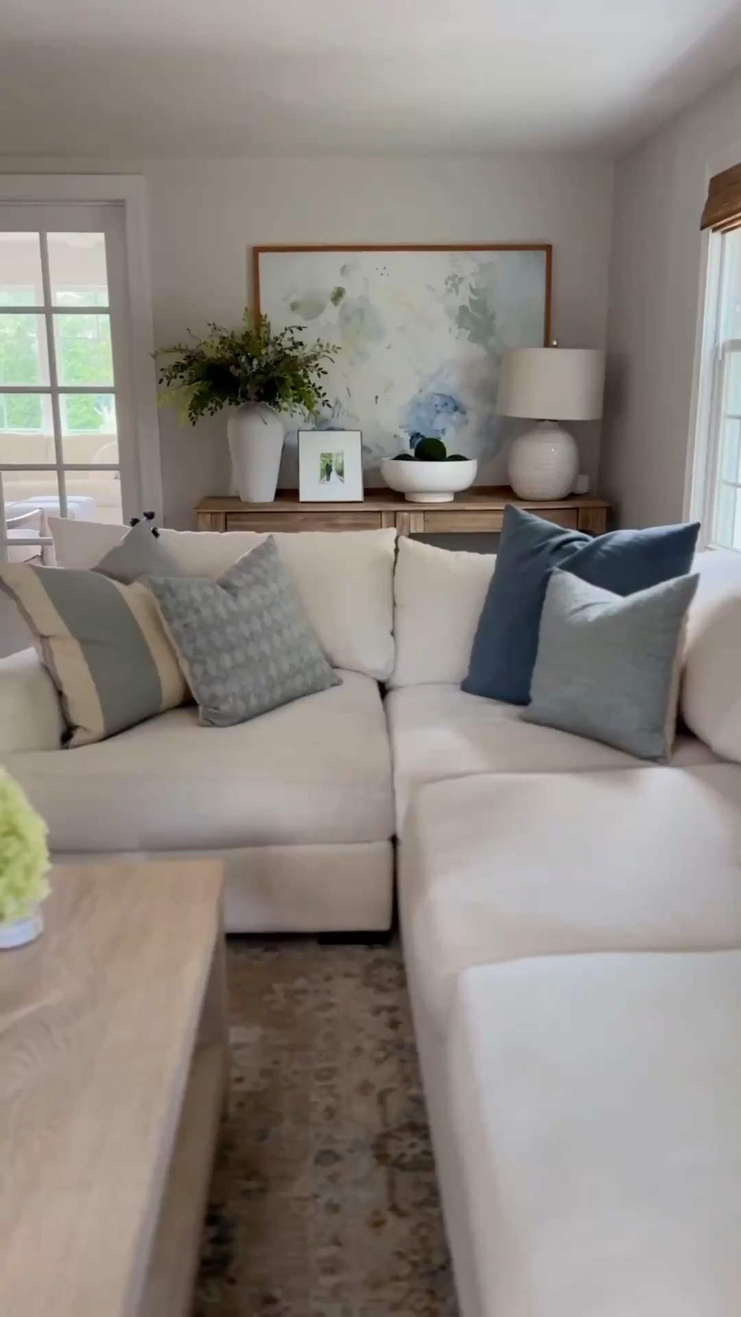 Living room refresh with a modern coastal touch. Our living room was feeling dark so I switched out a few key pieces and added some pretty art and pillows. It’s much lighter and brighter now and I love it!

#LTKSaleAlert #LTKHome

#LTKHome