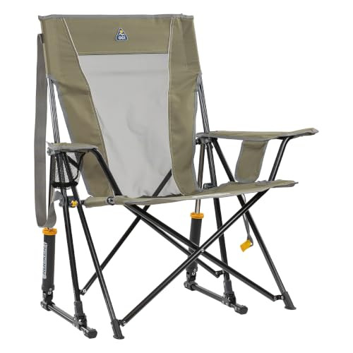 GCI Outdoor Comfort Pro Rocker Camping Chair | Portable Folding Rocking Chair with Durable Armres... | Amazon (US)