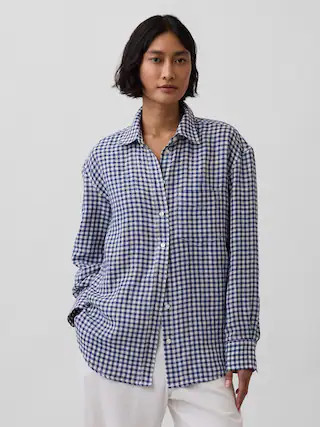 100% Linen Oversized Shirt | Gap (US)
