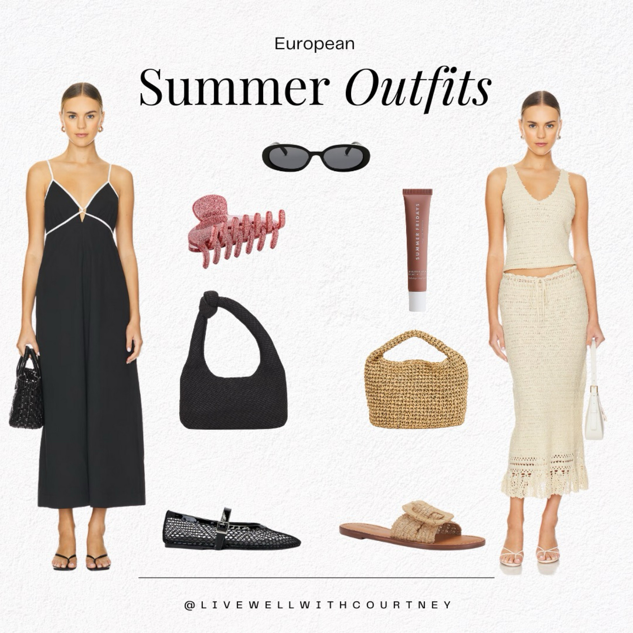Summer outfits perfect for Europe!

White dress, sunglasses, sandals, ballet flats, black summer dress, raffia bag, revolve summer outfit, blue bathing suit, white linen shorts

#LTKSeasonal #LTKTravel #LTKStyleTip