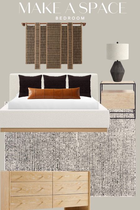 Neutral and wood tones bedroom for modern, or organic modern home styles! 

Bedroom decor, bedroom design, bedroom inspo 

#LTKHome