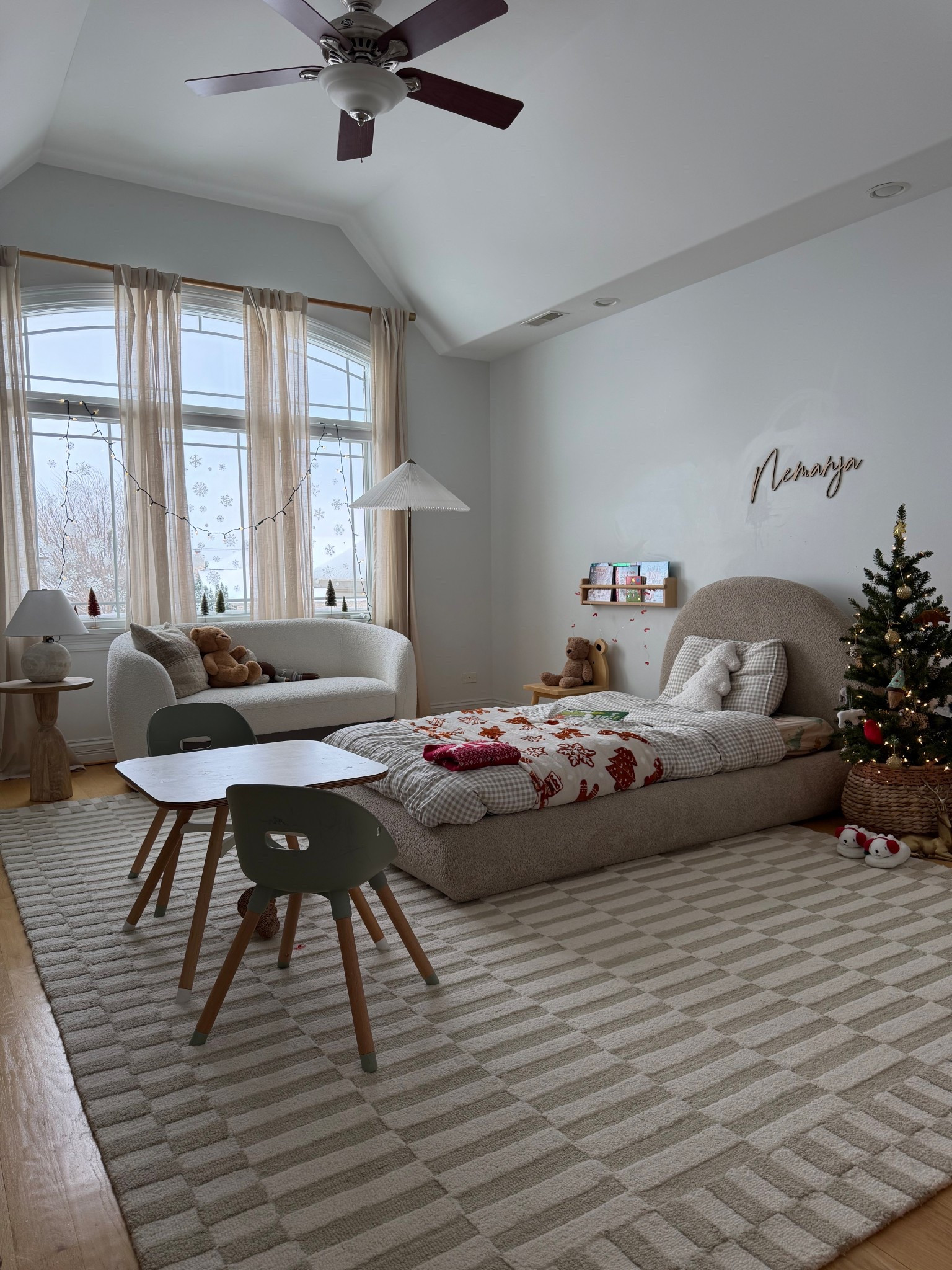 My four year old son’s room all decorated for the Holidays! We even added snowflakes on the window and he loves it! 

#christmasdecor #kidsroom #christmashome #holidayinspo #toddlerbed #amazonfinds #founditonamazon #amazonchristmas #holiday 

#LTKSeasonal #LTKHoliday #LTKKids