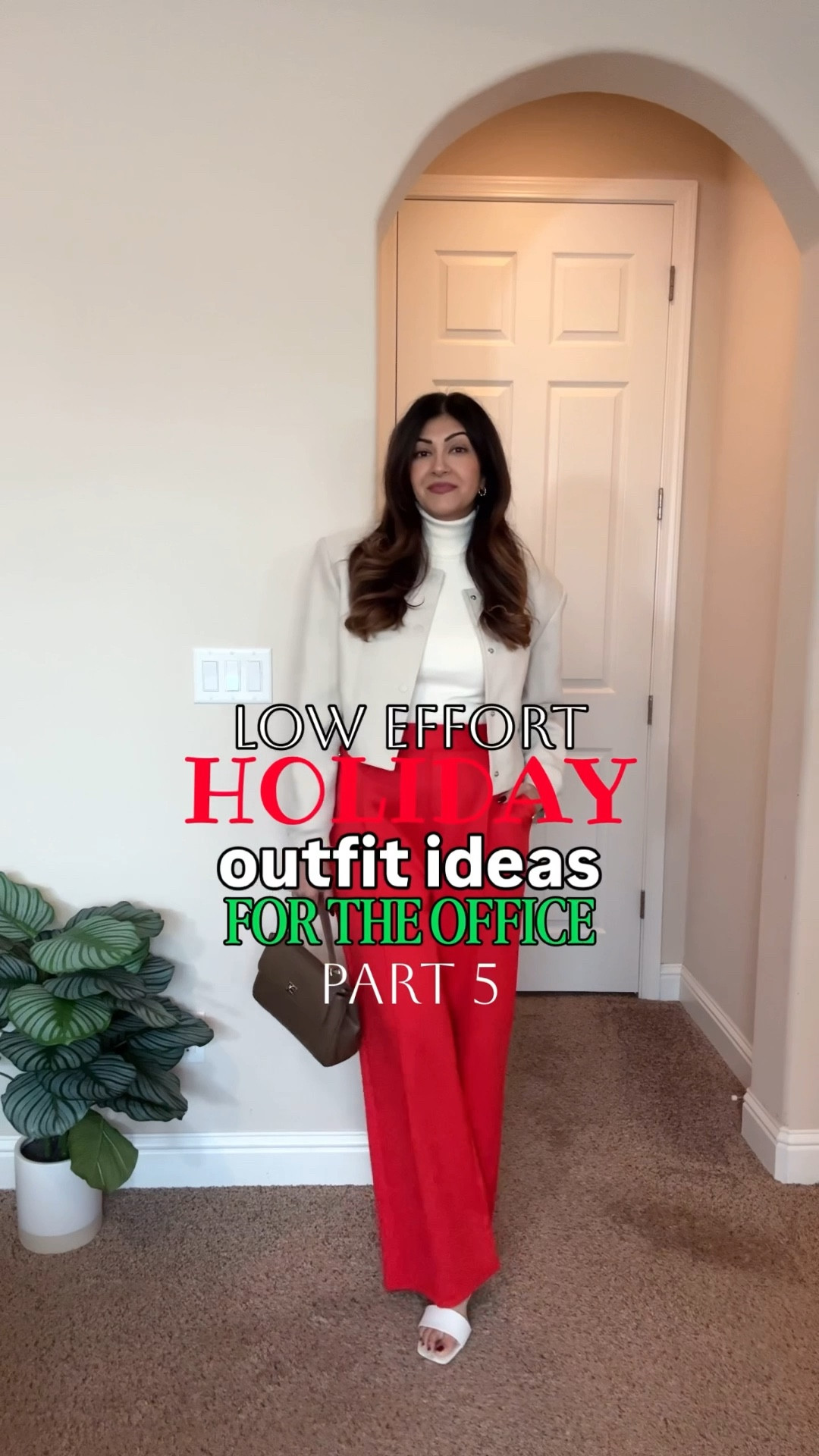 Easy Christmas outfit for your work week. Red pants, turtleneck and cropped jacket and your office outfit is ready


holiday work outfits • festive office looks  • holiday style ideas • office party outfit 


#workwear 
#officeparty #ltkworkwear #corporatefashion

#LTKootd #LTKWorkwear #LTKSeasonal