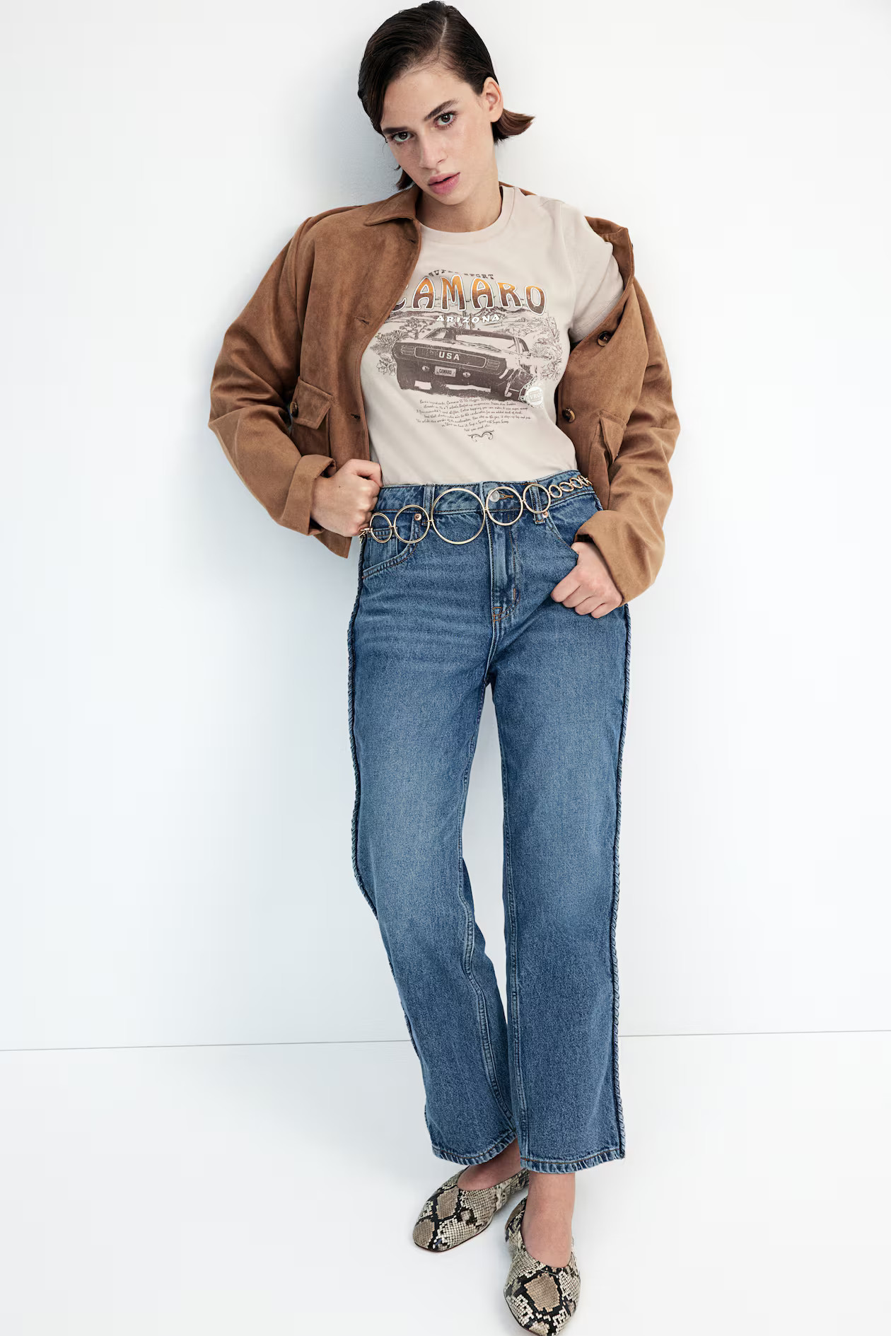 Straight High Ankle Jeans | H&M (UK, MY, IN, SG, PH, TW, HK)