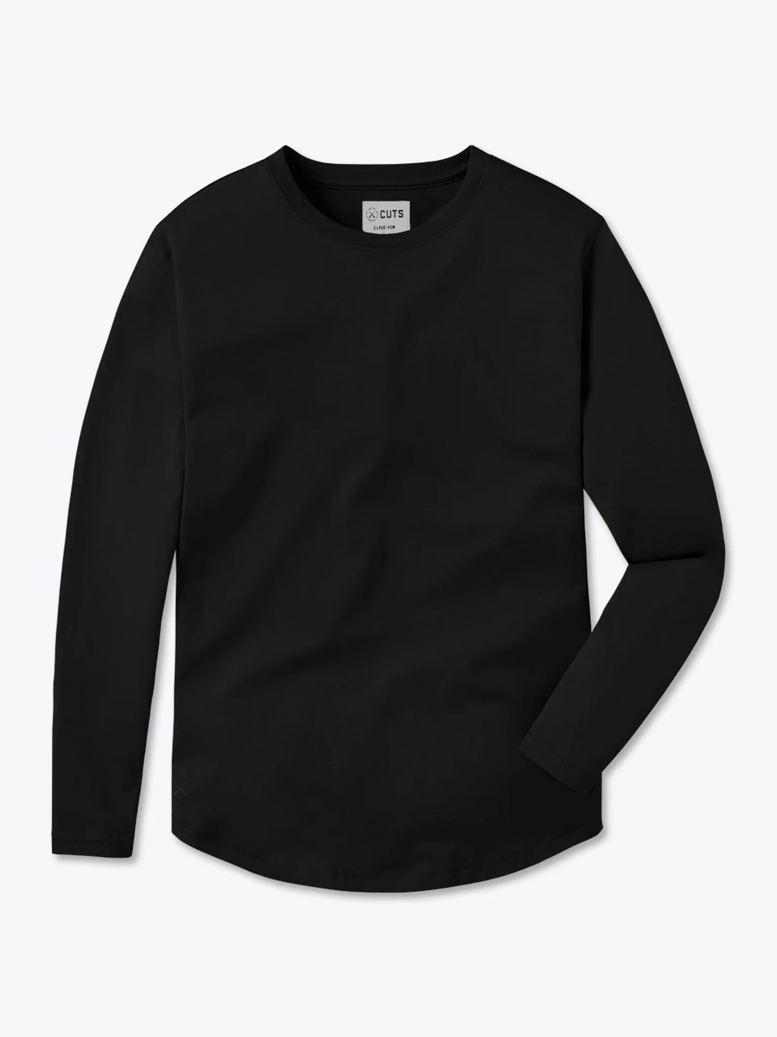 Pima Long Sleeve Curve-Hem Tee | Cuts Clothing