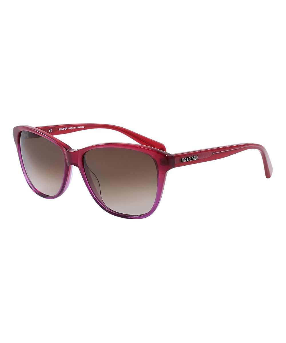 Red Gradient Oversize Square Sunglasses | zulily