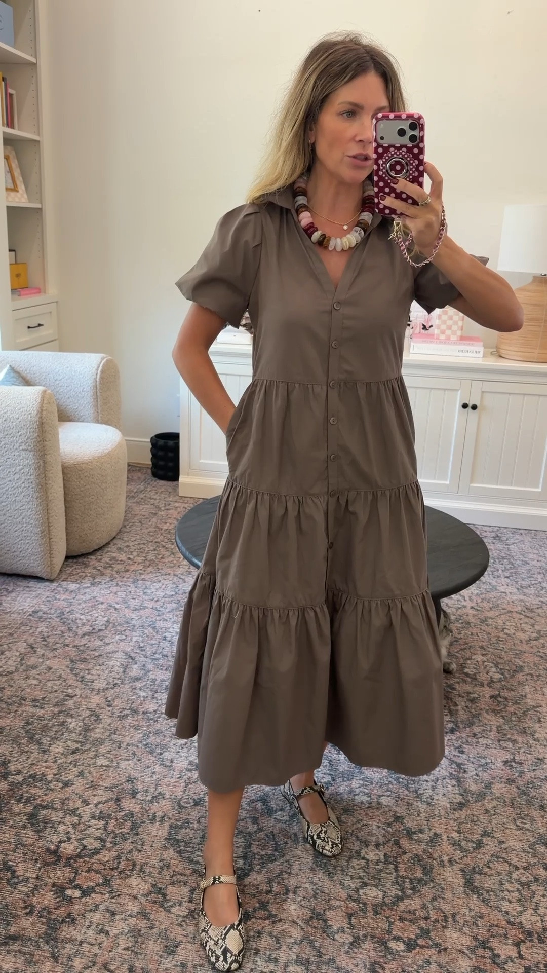 Today’s outfit 
One of my favorite dresses I’ve purchased. It’s so flattering and comfortable. Size XS.

#LTKOver40 #LTKPetite #LTKootd