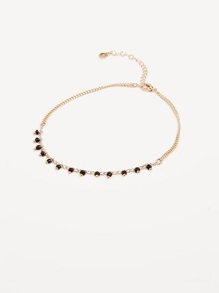 Gold-Plated Beaded Anklet for Women | Old Navy (US)