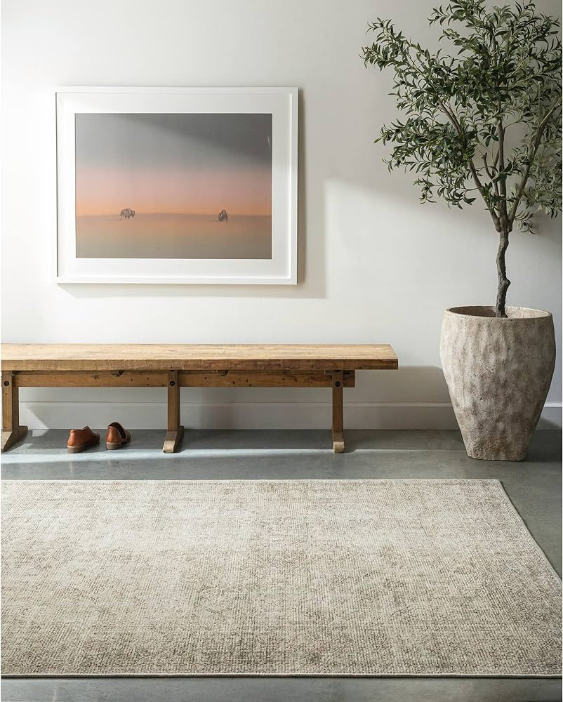 Becki Owens x Surya Margot Medallion Area Rug , 6'7" x 9', Olive | Amazon (US)