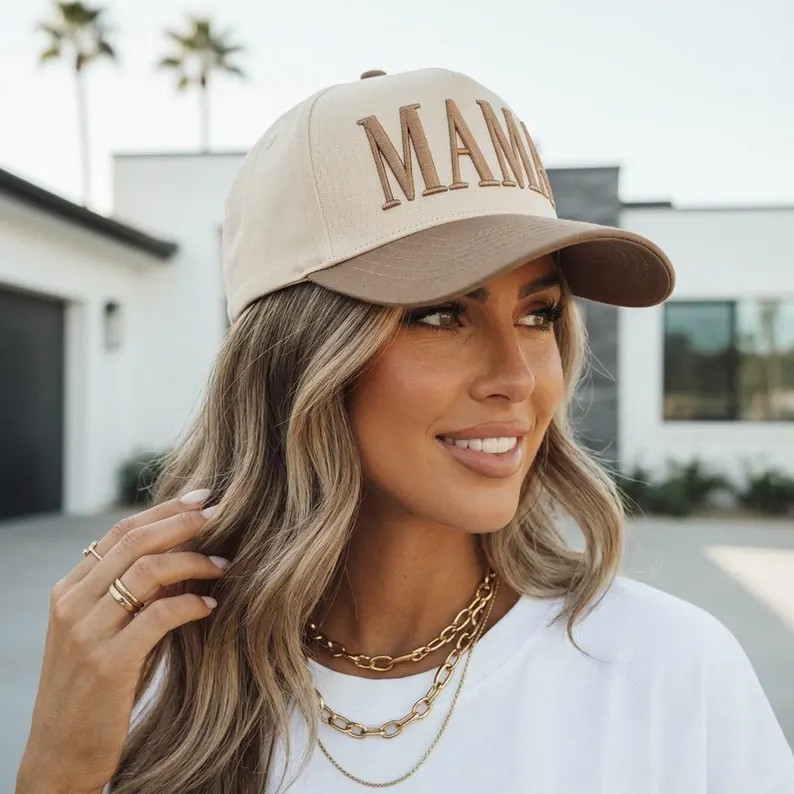 Embroidered Mama Hat for Moms | Messy Bun Friendly | Everyday Mom Hat | Gift for Mom | Mom Unifor... | Etsy (Global)