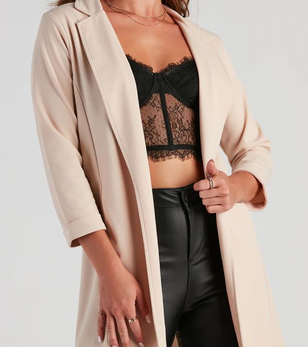 Boss Moves Crepe Long Line Blazer | Windsor Stores