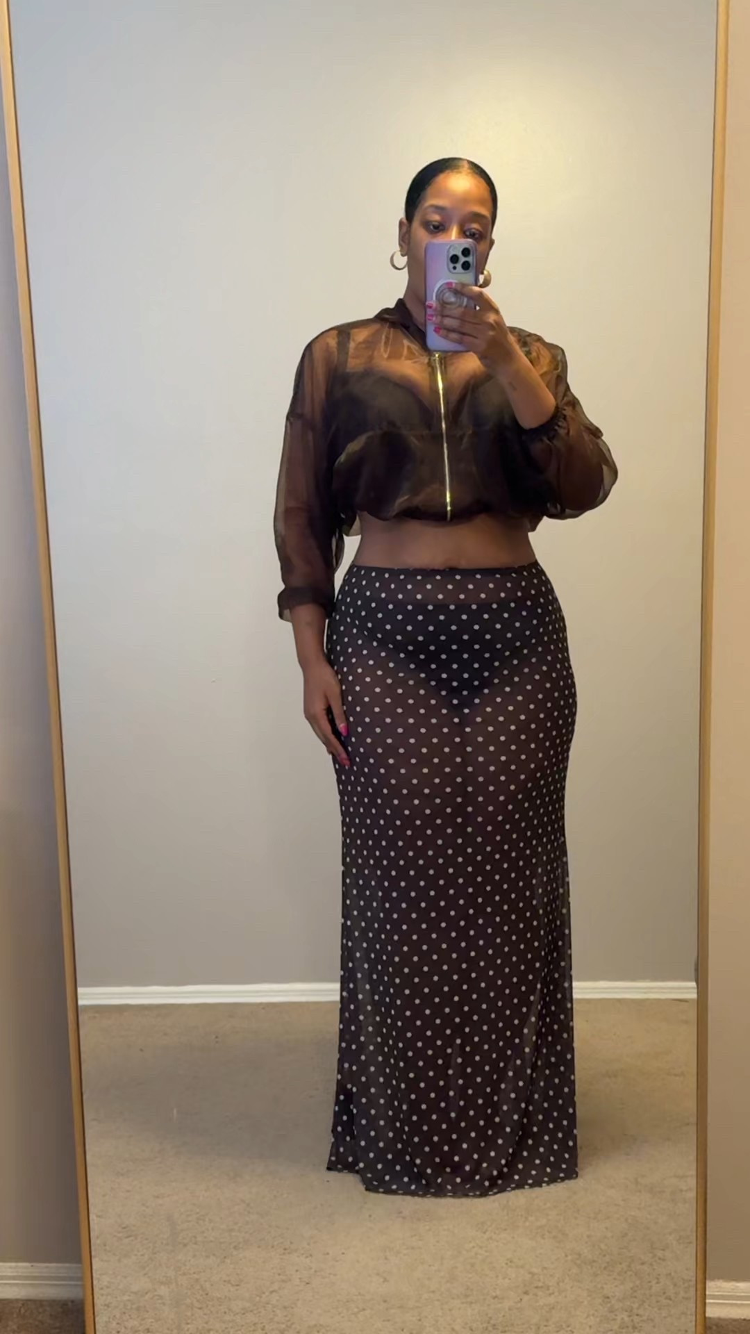 The perfect polka dot skirt for spring and summer . I’m wearing a size 12-14. Lots of stretch.

#LTKMidsize #LTKSpringSale #LTKPlusSize