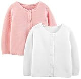 Simple Joys by Carter's Baby Girls' Knit Cardigan Sweaters, Pack of 2 | Amazon (US)