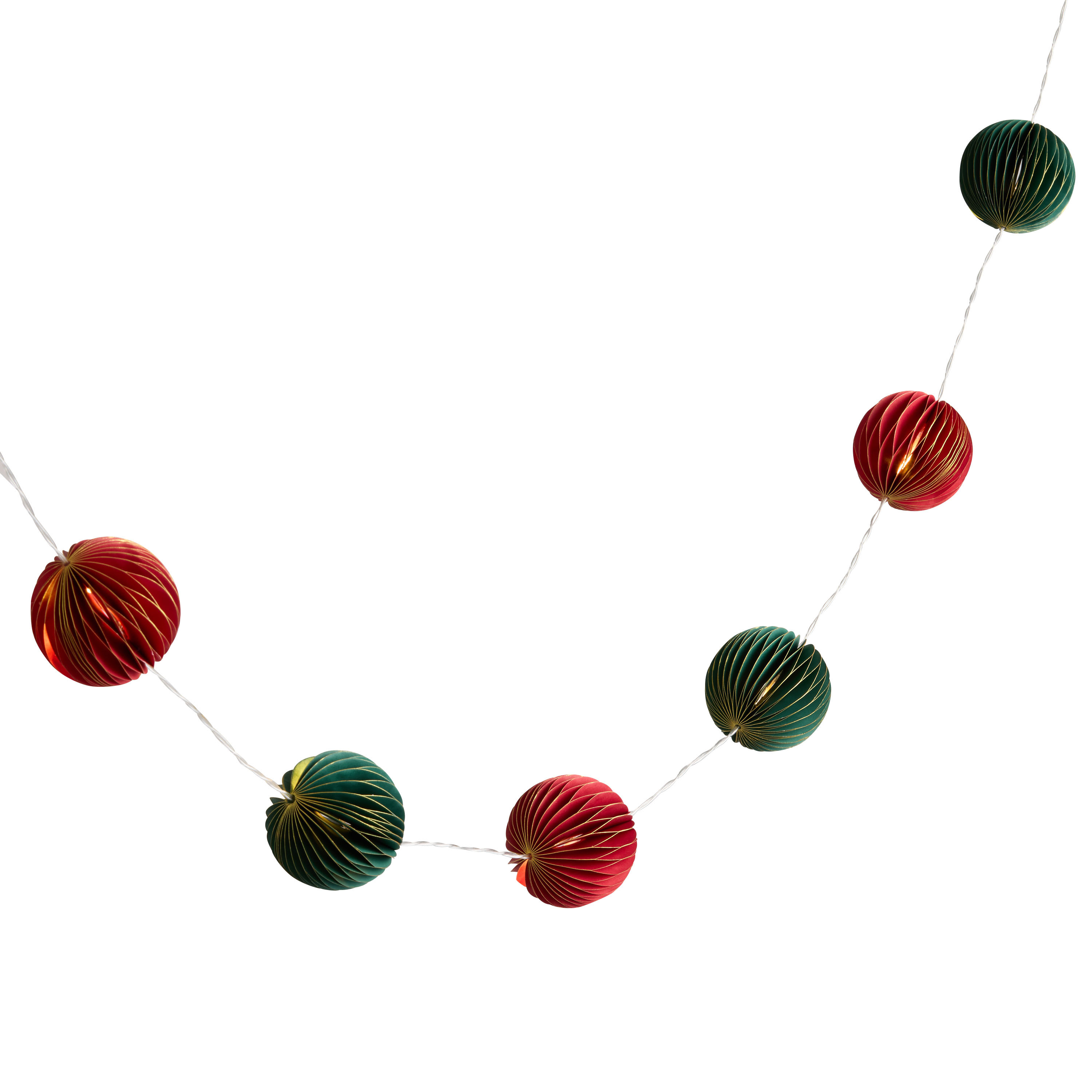 Round Honeycomb LED 10 Bulb Battery Operated String Lights | World Market