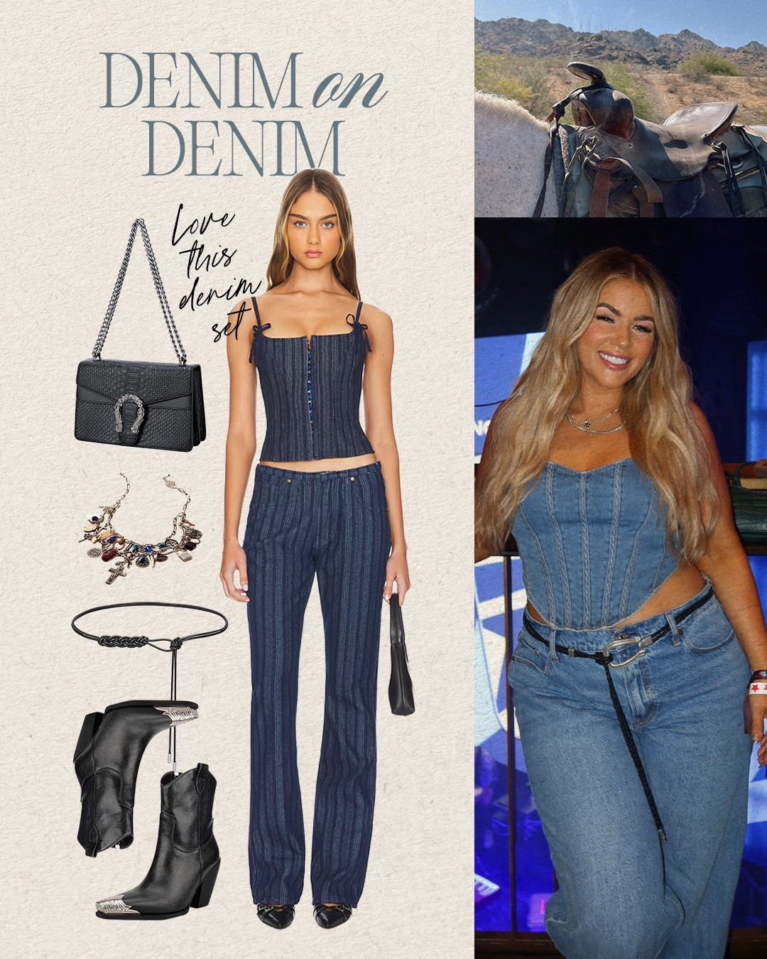 Denim on denim outfit for a country concert is a go to for me🩵

#LTKMidsize #LTKSaleAlert #LTKootd