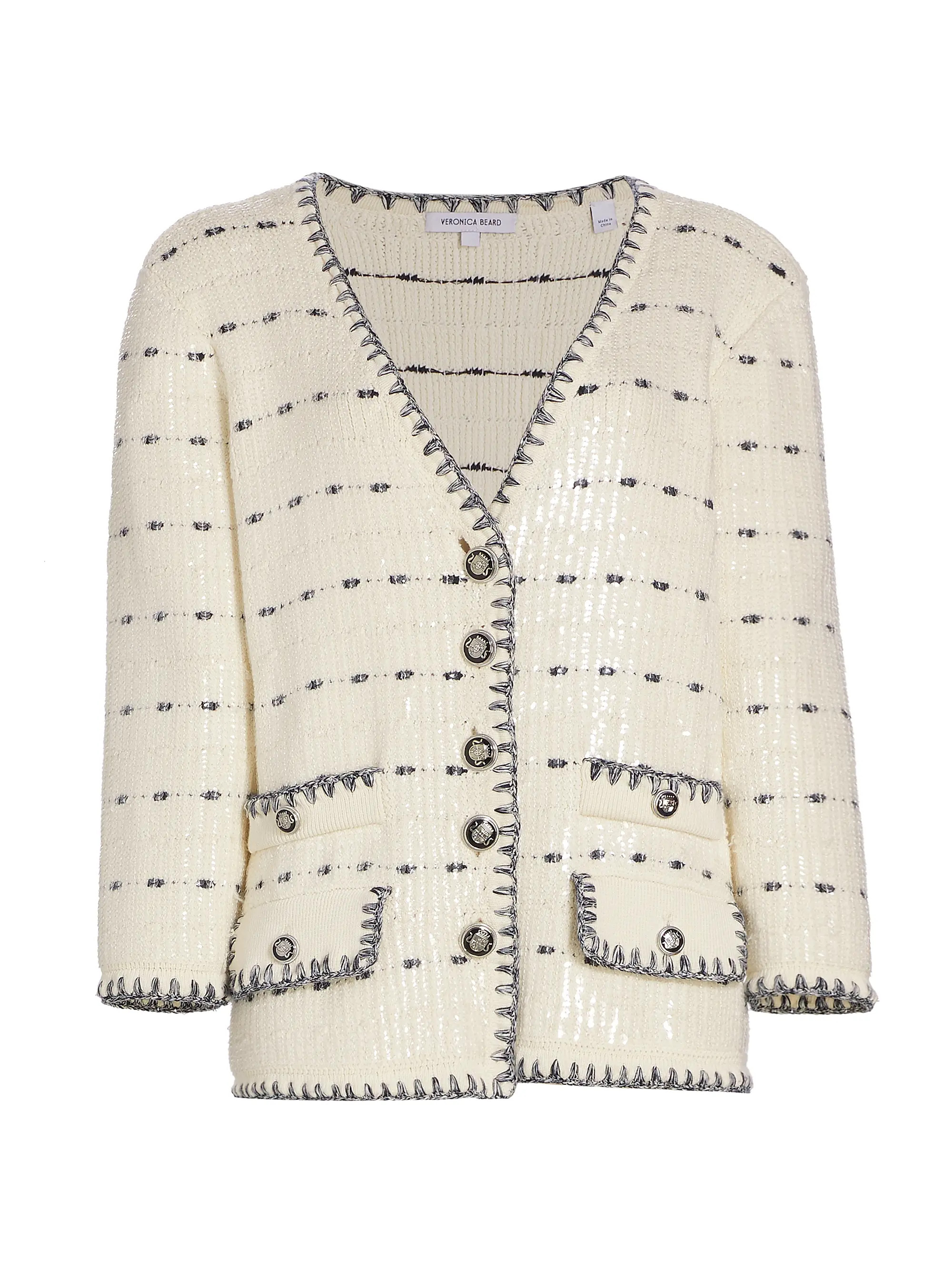 Ceriani Sequined Cotton Jacket | Saks Fifth Avenue