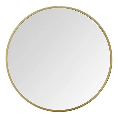 Chelsea Gold Metal Round Mirror | Kirkland's Home