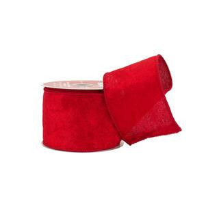 2.5" x 20Ft Red Velvet Wired Ribbon by Celebrate It® in Null | Michaels® | Michaels Stores