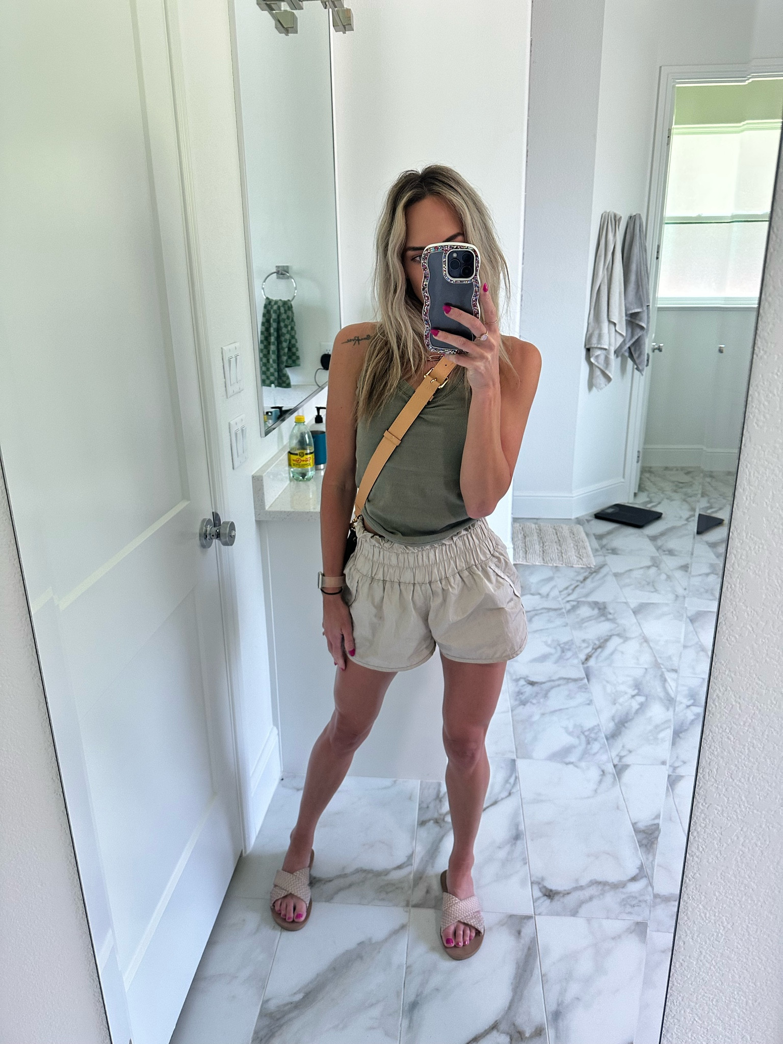 Needed a casual look for running errands. I love how versatile these #freepeoplemovement shorts are! Cute for working out and for going out (during the daytime, that is)! 

#LTKsalealert #LTKstyletip #LTKBacktoSchool
