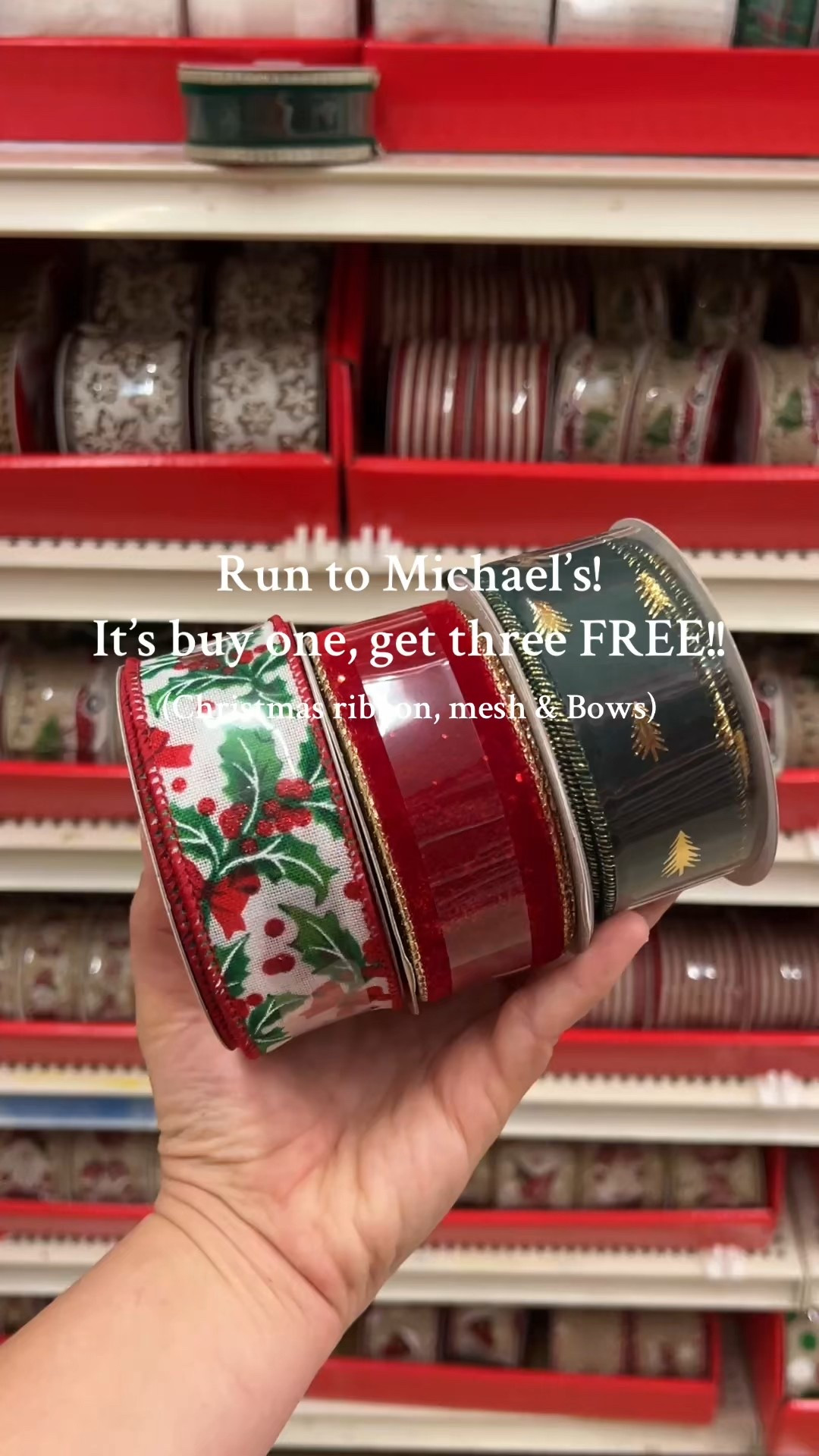 This is a great deal!! Get everything you need to decorate your tree and wrap your Christmas gifts now! #christmasdecor #michaelscraftstore #christmastree 

#LTKSeasonal #LTKHome #LTKHoliday