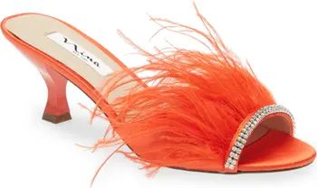 Feather Embellished Sandal | Nordstrom