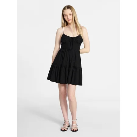 No Boundaries Tiered Mini Dress Women s & Women s Plus XXS-4X | Walmart (US)