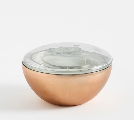 Copper Lidded Candle - Framboise & Tangerine | Pottery Barn (US)