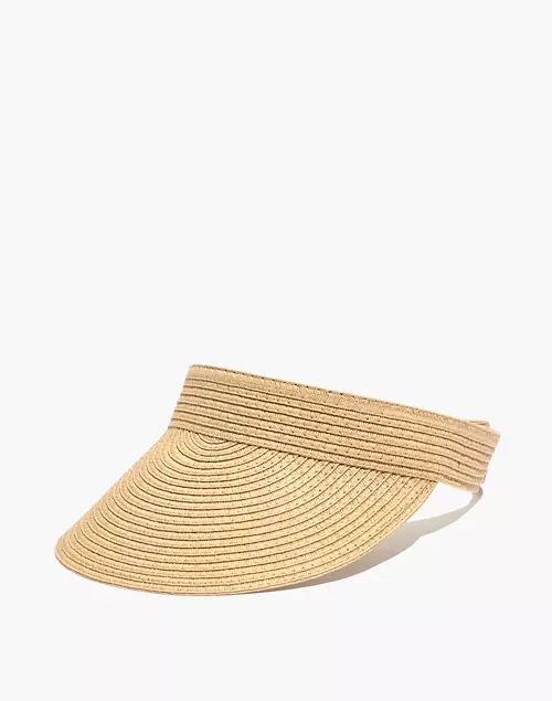 Packable Straw Visor | Madewell