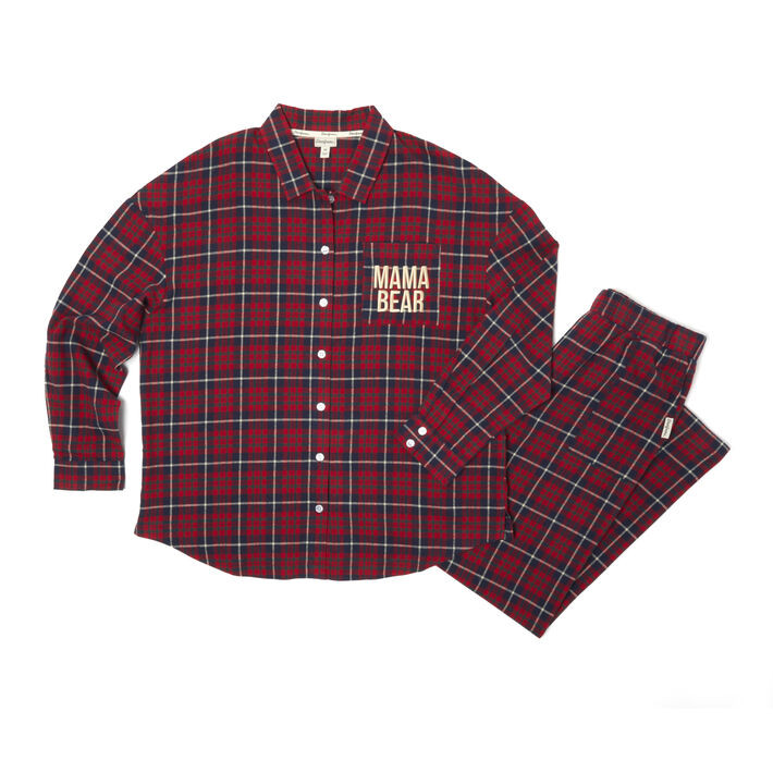 Women's Two-Piece Matching Family Plaid Pajama Set | Dearfoams