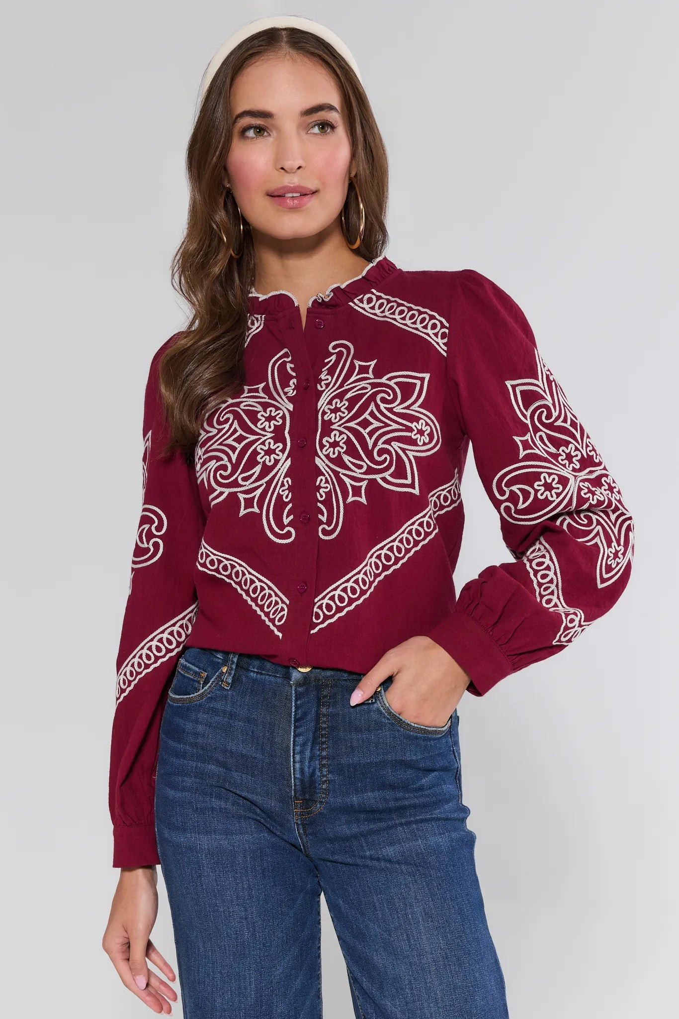 Sabrina Top- Maroon | Avara