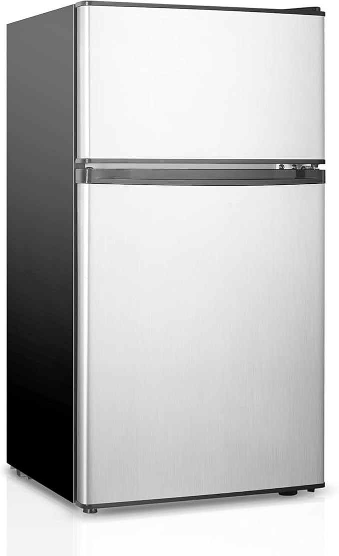 Mini Fridge With Freezer,3.2 Cu.Ft Compact Refrigerator,Mini Refrigerator With 2 Doors For Bedroo... | Amazon (US)