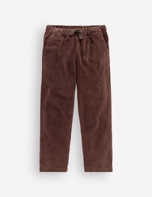 Boden Boys Easy Straight Cord Trousers in Brown | Size 11-12 Years | Boden (US)