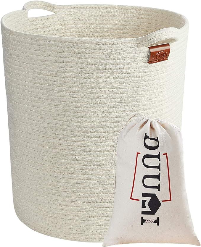 DUUMI 16" x 18" Extra Large Storage Baskets Cotton Rope Woven Nursery Bins,Nursery Hamper,Baby La... | Amazon (US)