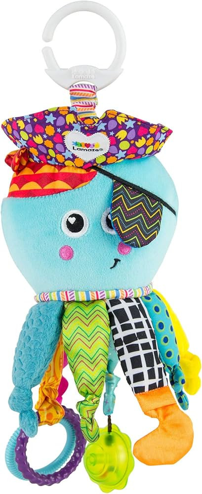 Lamaze Captain Calamari, Clip on Pram and Pushchair Newborn Baby Sensory Toy for Babies Boys and ... | Amazon (DE)
