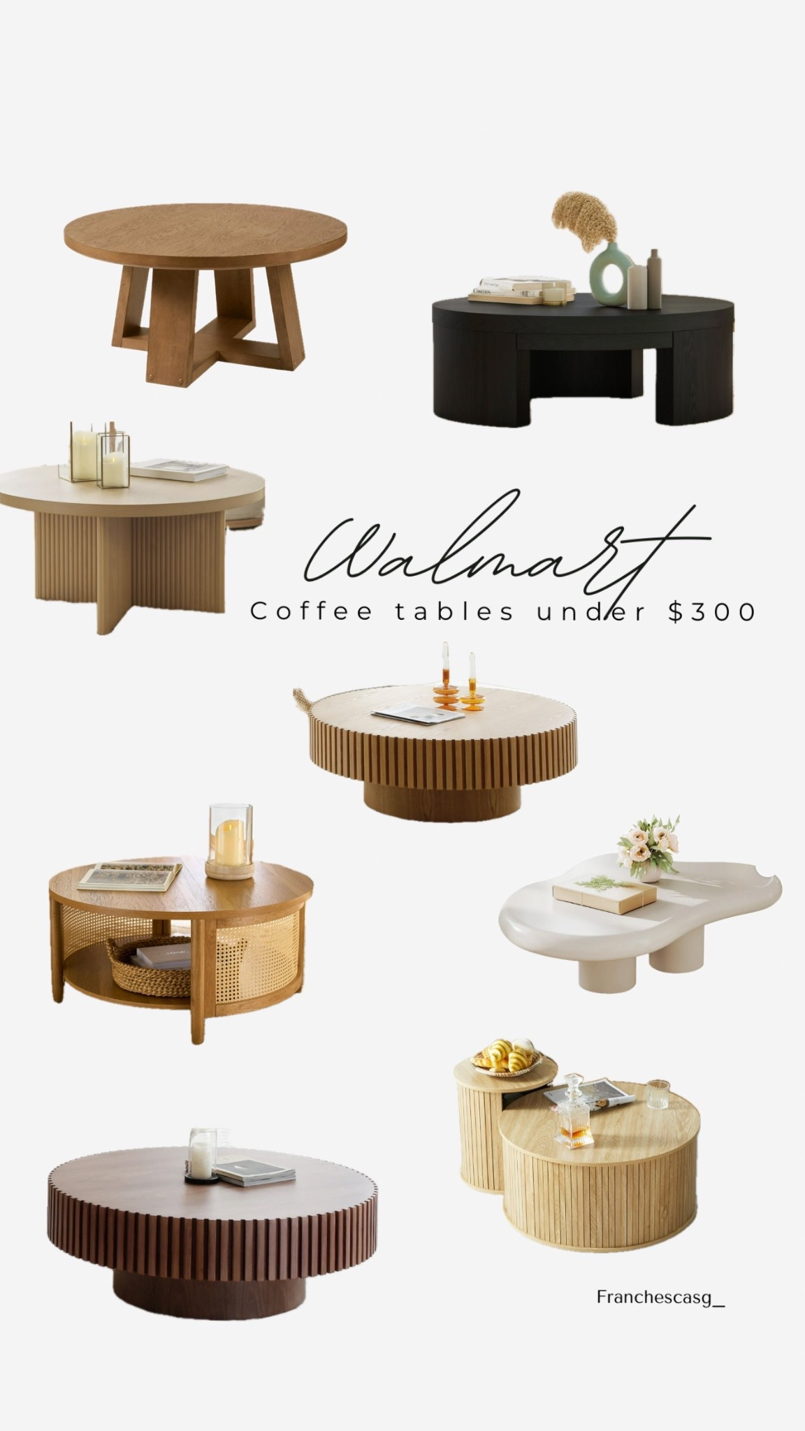 Coffee tables under $300 from Walmart 

#LTKHome