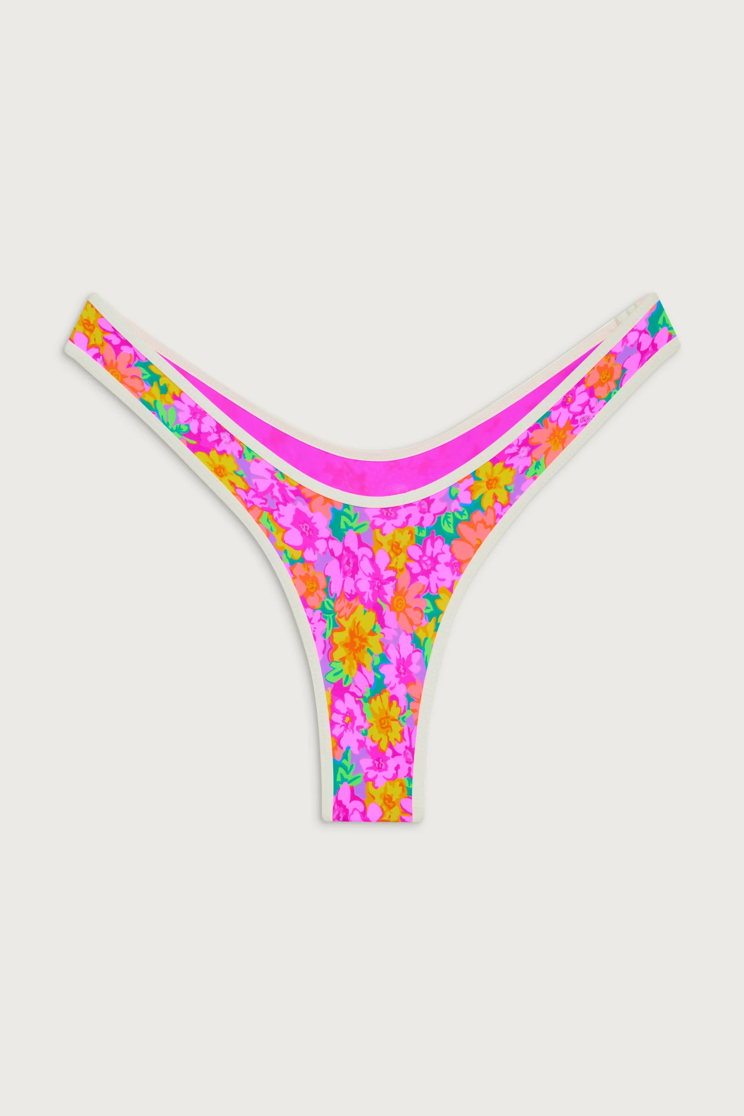 Full Moon Floral Micro Bikini Bottom | Frankies Bikinis