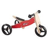Lil' Rider 2-in-1 Wooden Balance Bike & Push Tricycle- Ride-On Toy with Easy Grip Handles, No Pedals | Amazon (US)