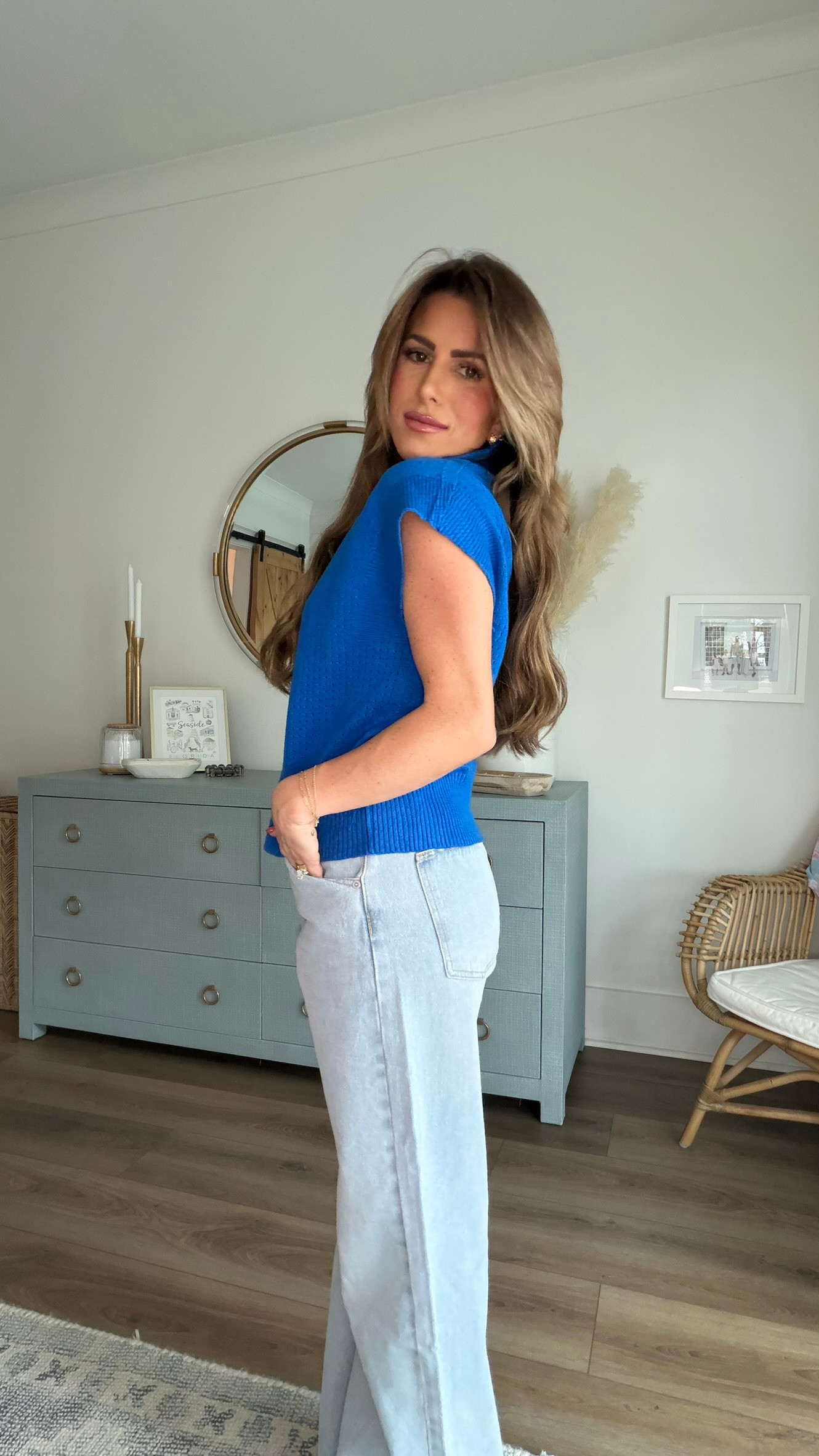 Found the perfect blue top to pair with my favorite jeans. Ready for a casual day out. 

blue top, cobalt top, spring fashion, Florida outfit, jess fay 

 #LTKPetite