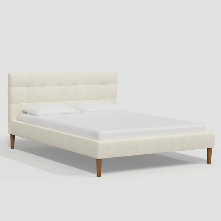 Dessy Pull Tufted Platform Bed in Tweed - Threshold™ | Target