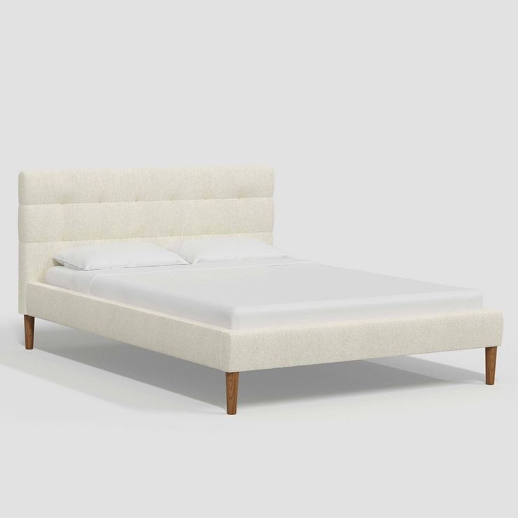 Dessy Pull Tufted Platform Bed in Tweed - Threshold™ | Target