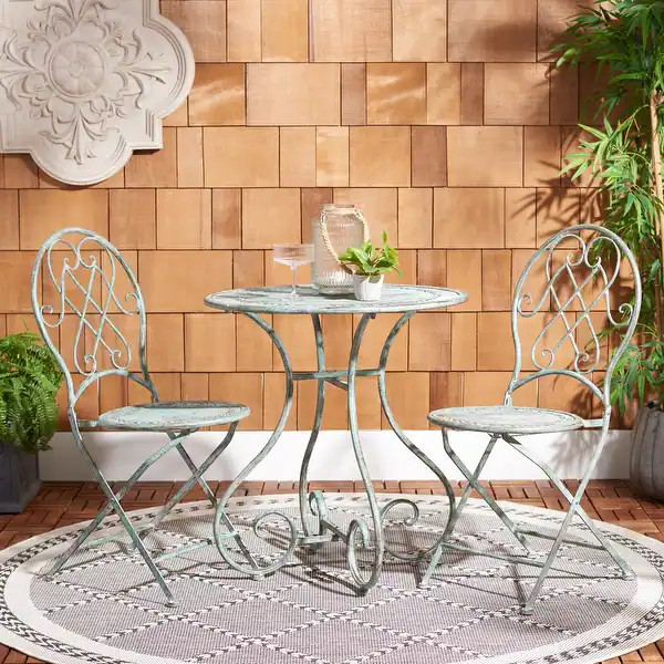 Safavieh Outdoor Living Adriel 3Pc Bistro Set - Bed Bath & Beyond - 37434610 | Bed Bath & Beyond