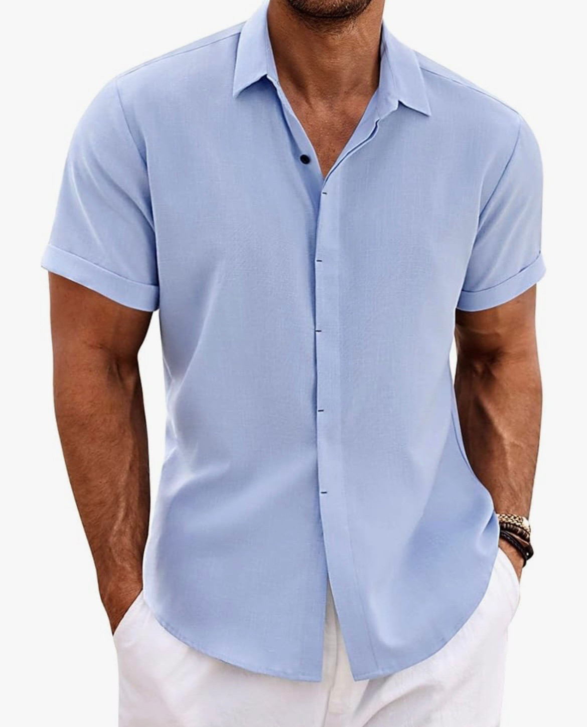 COOFANDY Men's Linen Shirts Short Sleeve Casual Shirts Button Down Shirt for Men Beach Summer Wedding Shirt

#LTKStyleTip #LTKSummerEdit #LTKMens