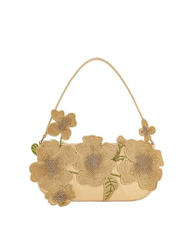 JW PEI Women's Leona Bead Embellished Shoulder Bag - Almond | Amazon (US)