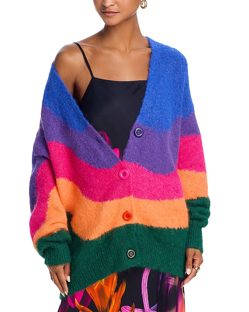 Farm Rio Vintage Waves Multicolor Knit Cardigan | Bloomingdale's (US)
