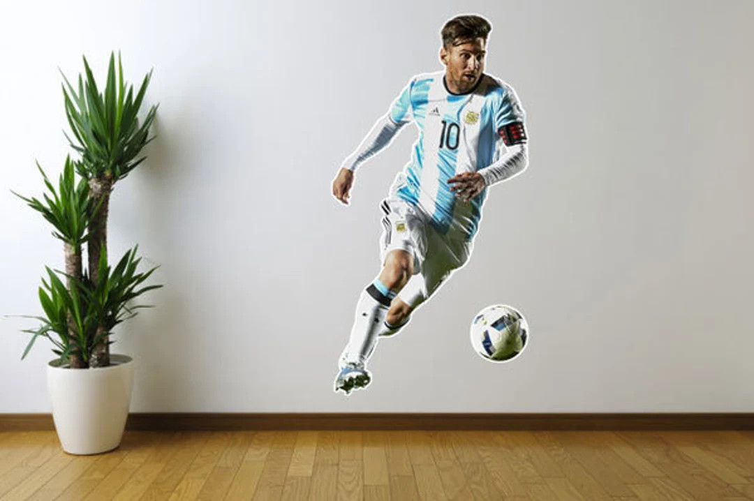 Lionel Messi, Argentina, Soccer, Futbol Fathead Style Wall Decal Sticker | Etsy (US)