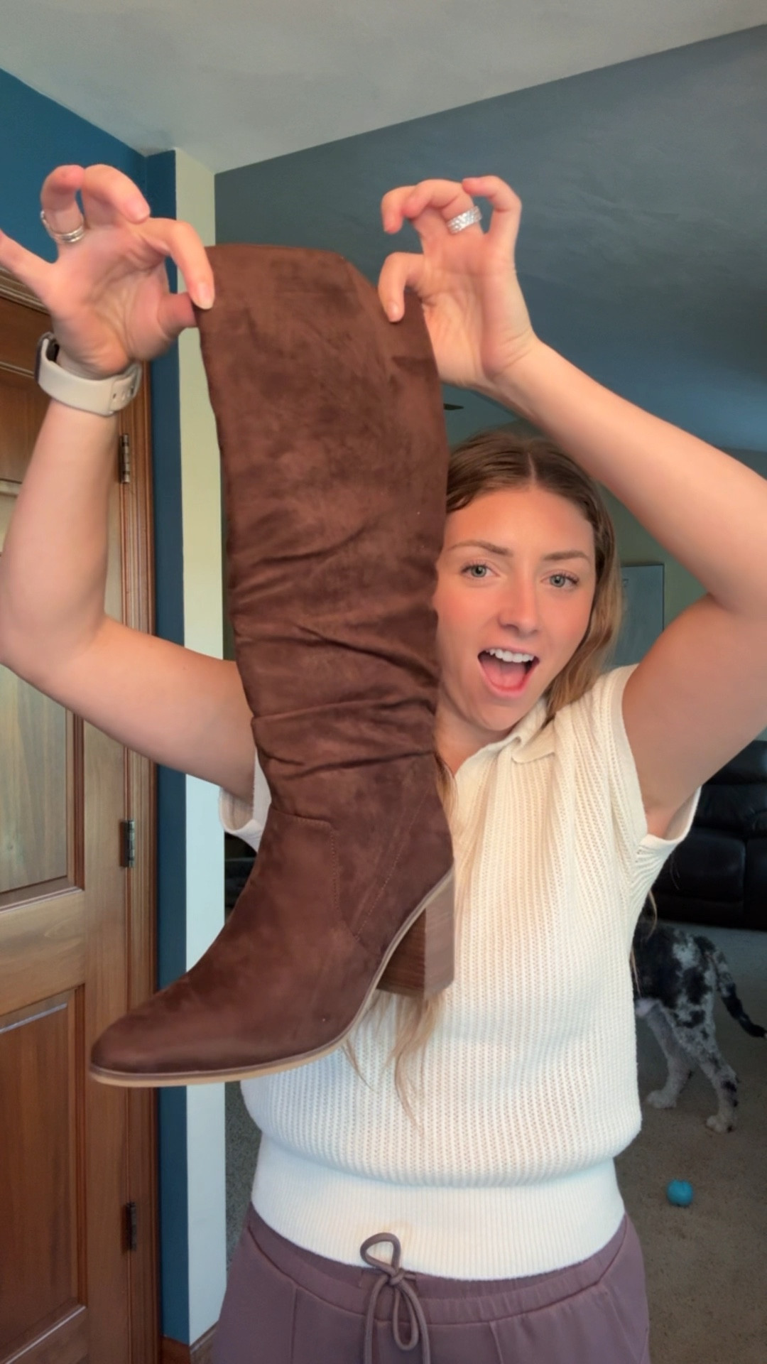 Ok, WOW! Target chocolate knee high boots for the win!! Gorgeous! 

#LTKSeasonal #LTKHoliday #LTKVideo