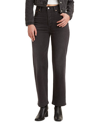 Levi's® Women's Ribcage High Rise Straight Ankle Jeans - Macy's | Macy's